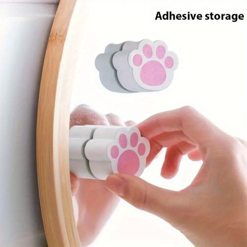 Katzenpfoten-förmiger Schwamm zum Reinigen von Spiegeln, Glas, Armaturen und Badezimmeroberflächen – Effektiver Flecken- und Wasserfleckenentferner