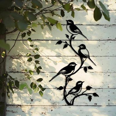 Handgefertigte Schmiedeeisen-Wanddekoration Vintage Schwarz Wasserdicht Rostfrei Einzigartiges Ornament für Einweihungsgeschenk Heimgebrauch