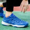 Absorção de choque do casal anti-skid resistente ao desgaste moda ao ar livre sapatos de badminton sapatos de vôlei treinamento sapatos esportivos