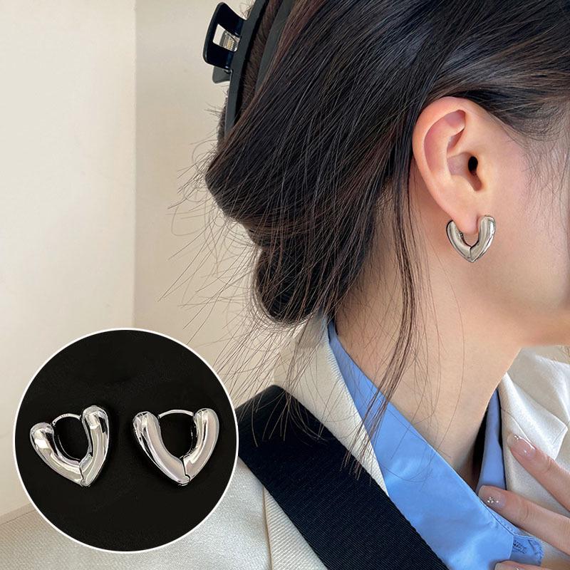 S925 Silver Snake-Shaped Hoop Earrings with Micro-Paved Zirconia - Retro Fashion for Women