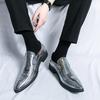 High Quality Wedding Leather Shoes For Men Trend Men's Dress Formal Leather Social Shoes Business Oxford Very Pointed Shoes Men