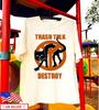 Nieuw! Trash Talk Destroy Cat T-shirt Korte Mouw Tour BL332 Unisex T-shirt