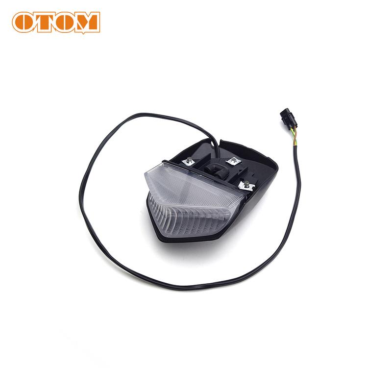OTOM Motorcycle 2023 Tail Light Rear Fender LED Taillight Assembly Brake Warning License Plate Lamp For YAMAHA WR250F WR450F WR