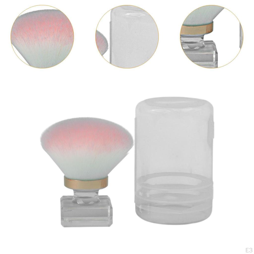,Pinsel zum Entfernen von Nail Art Staubpulver,Maniküre-Werkzeuge,Kabuki-Reiniger,Weich für Acrylnägel