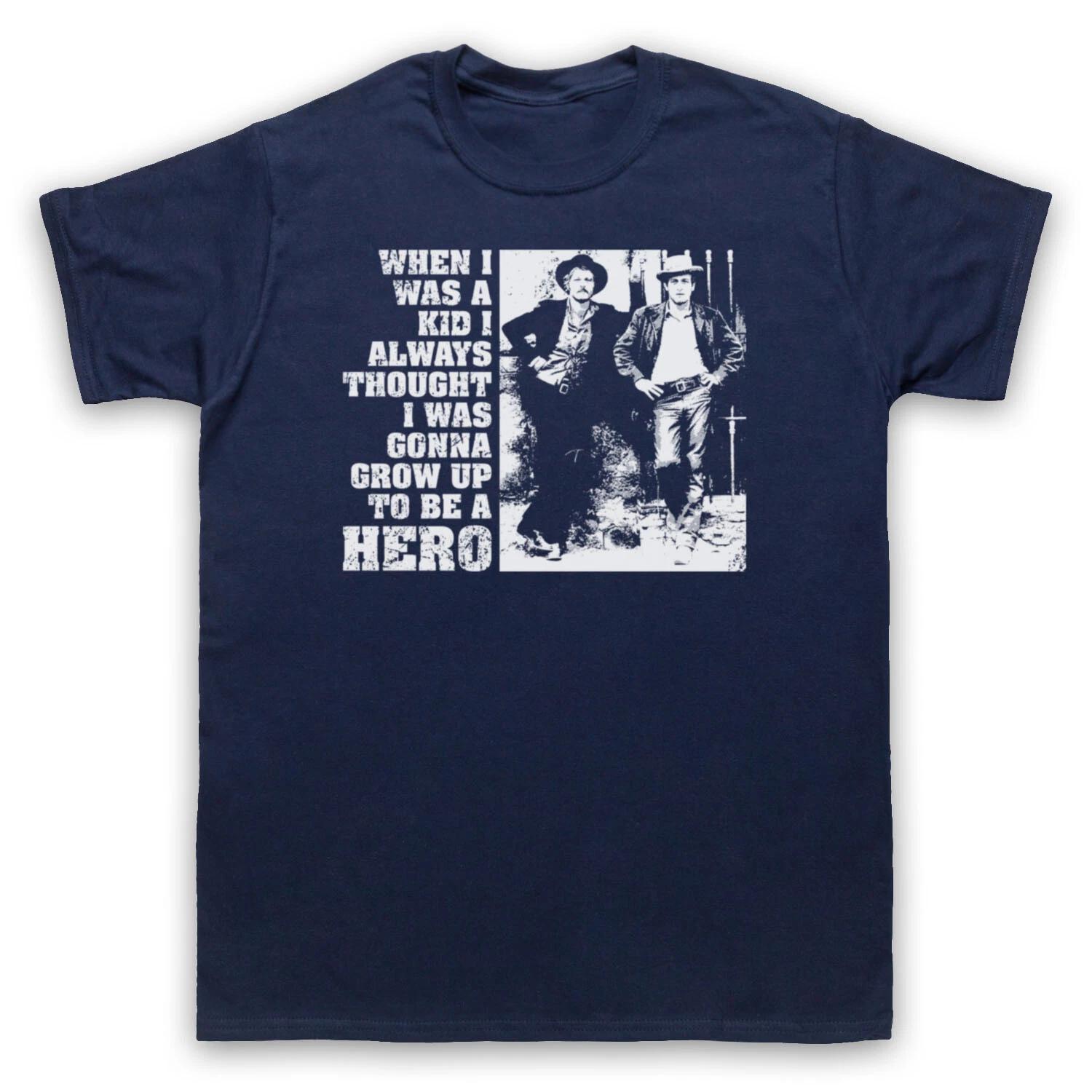 BUTCH CASSIDY SUNDANCE KID GONNA BE HERO WESTERN FILM MENS & WOMENS Boys Baby Children T-shirt 150