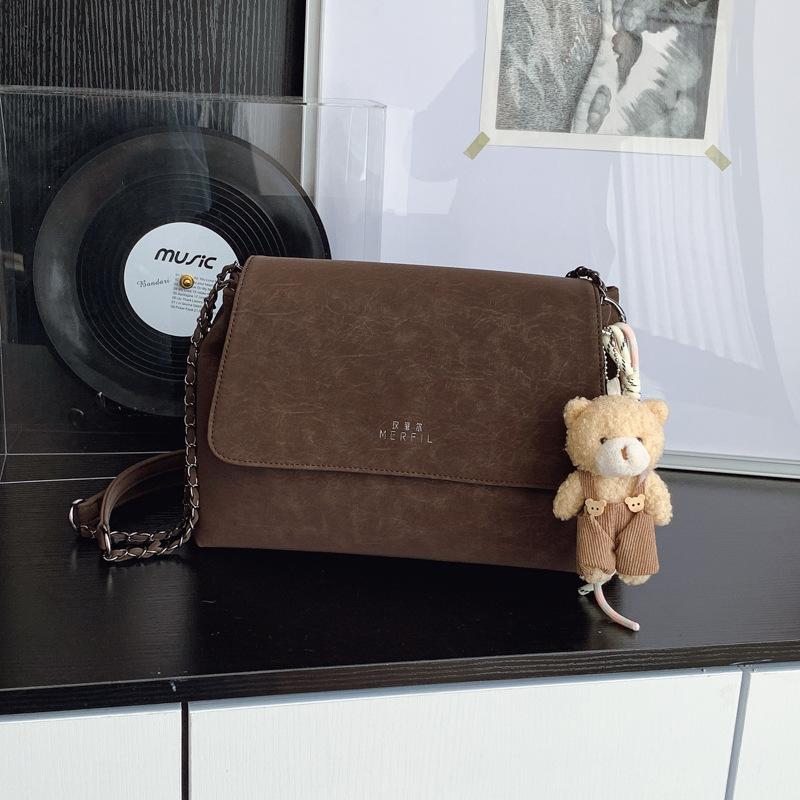 

Autumn and winter new large-capacity armpit bag retro commuter simple fashion messenger bag women s shoulder bag Without pendant темно-коричневого