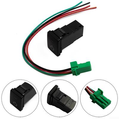 Ersatz Power Licht Schalter Zubehör Auto Schwarz Kunststoff Blau LED DC 12V