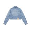 New MLB MONOGRAM Collection New York Yankees Denim Jacket Women's Light Blue 3FDKM0151-50BLL