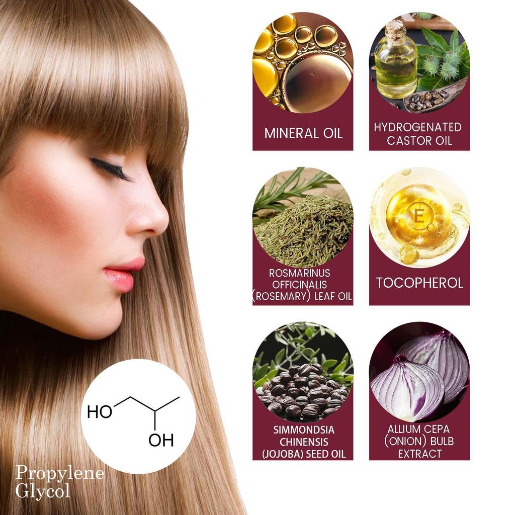 Spray Sérum Puissant pour la Croissance des Cheveux Repousse Cheveux Traitement Anti-Chute Essence Réparatrice Cheveux Nourrit la Racine pour Hommes Femmes Soin Capillaire