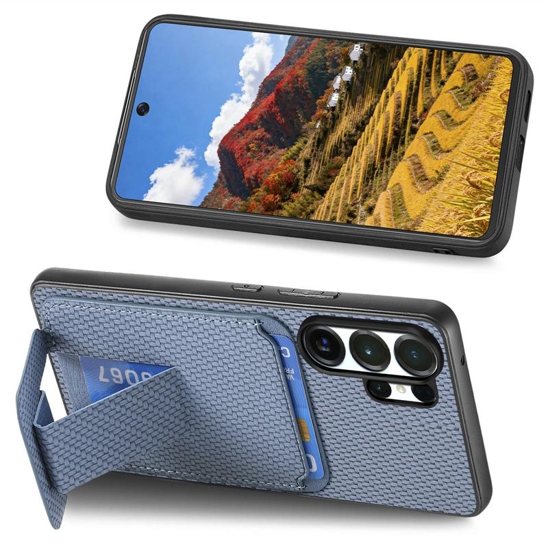 Kickstand Card Slots Phone Case Cover for Galaxy A57/A37/A07/A17/A56, for Samsung S26/S25 Plus Wallet Shockproof Case