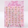 Wood Lollipop Stand Arched Design Lolli Display Rack Elegant Lolli Bar Rack  Party Table Decor