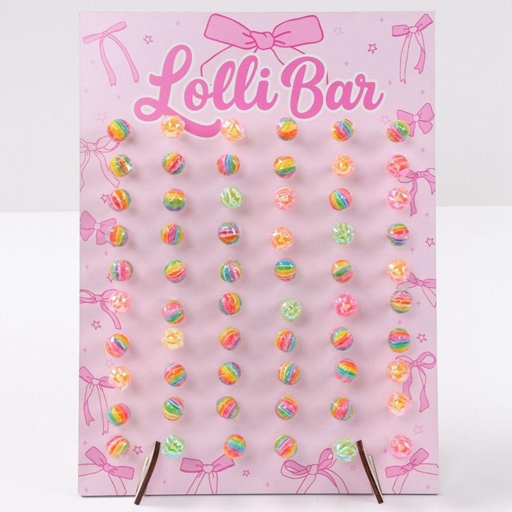 Wood Lollipop Stand Arched Design Lolli Display Rack Elegant Lolli Bar Rack  Party Table Decor