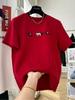 Plus Size Velvet Cartoon Embroidery Short-Sleeve Top for Spring/Summer - Stylish & Comfortable