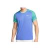 T-shirt Uomo Manica Corta Girocollo Color Block Top Blu FD5320-494