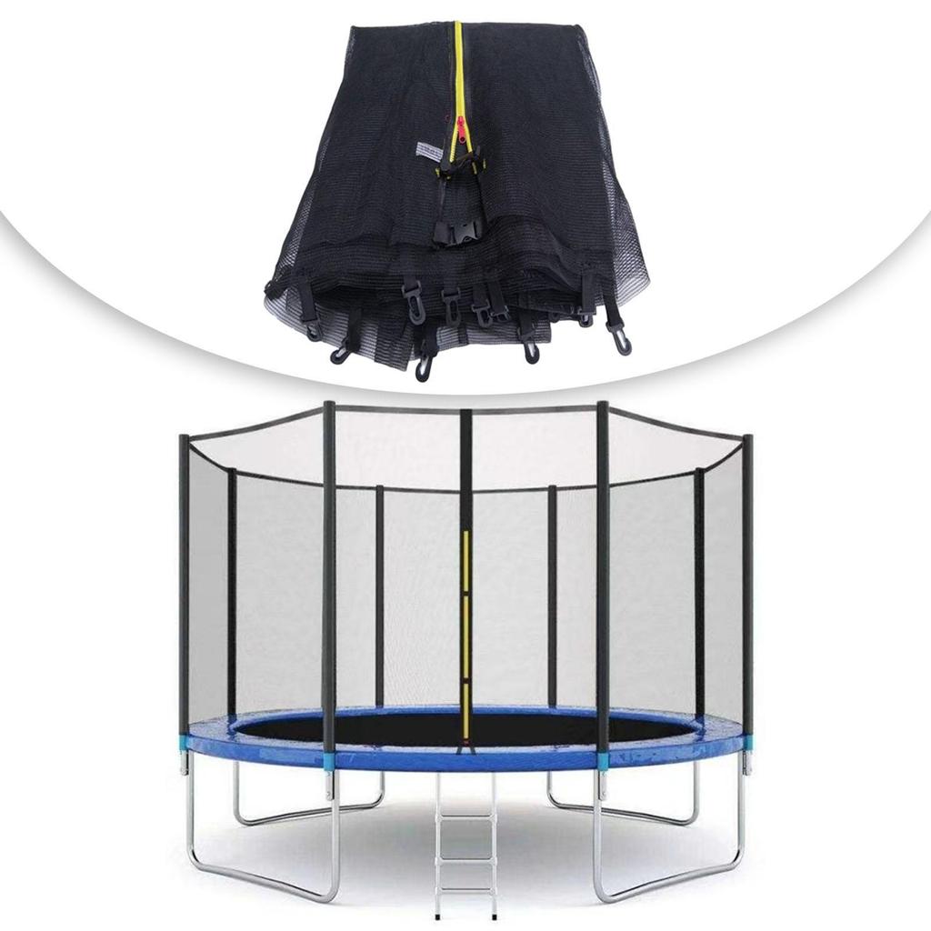 Breathable Replacement Trampoline Net Accessory with Zipper Feature