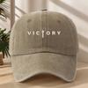 Victory printed baseball cap for both men and women, adjustable daily casual commuting duckbill cap