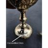 Engraving Brass Goblet Glass Engraved Handmade Royal King Wine Cup Royal 6 Inch Goblet Glass Brass Decor