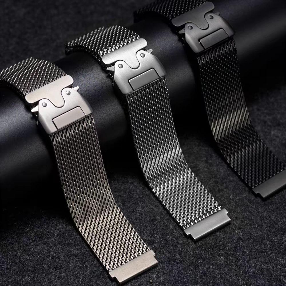 22mm 20mm Strap for Samsung Galaxy Watch 4/5 Pro/6 classic/7/Gear s3 Parachute Metal correa Bracelet HUAWEI GT 6 Pro/5/4/3 band