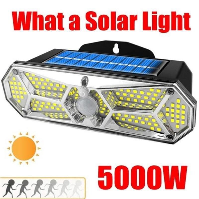 (1/2/3/unit) 5000W Solar Wall Lamp IP65 Outdoor Garden Waterproof LED Human Sensing Light