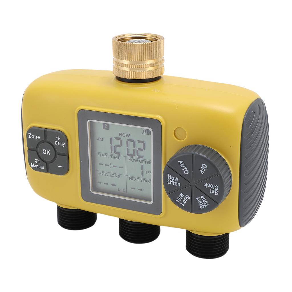 Timer zraszacza 3/4-1/2 cala Krany Programowalny Timer Węża 3 Wyjścia Wyświetlacz Cyfrowy Nawadnianie