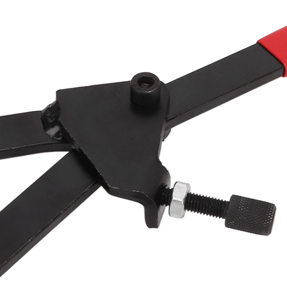 Adjustable Clutch Holder Wrench Carbon Steel PVC Grip Flywheel Holder Spanner Universal 68-125mm Flywheel Sprocket Wrench