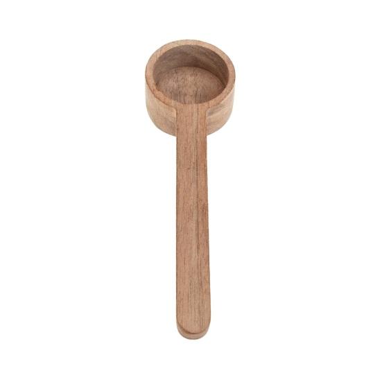 Wooden Coffee Spoon Ergonomic Short Long Handle Coffee Measuring Spoon Farmhouse Rustic Multifunctional Scoop Kitchen Gadgets