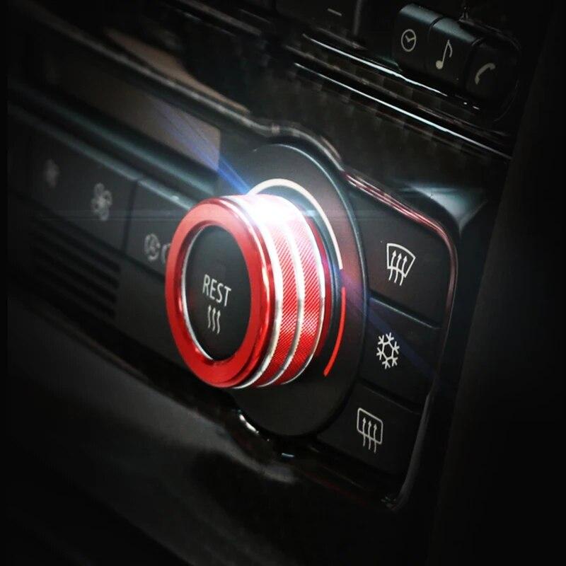 Accesorii de Decor Inel Buton Aer Condiționat Sunet Consola Centrală Interioară Auto Pentru BMW E90 E92 E93 Seria 3 2005-12