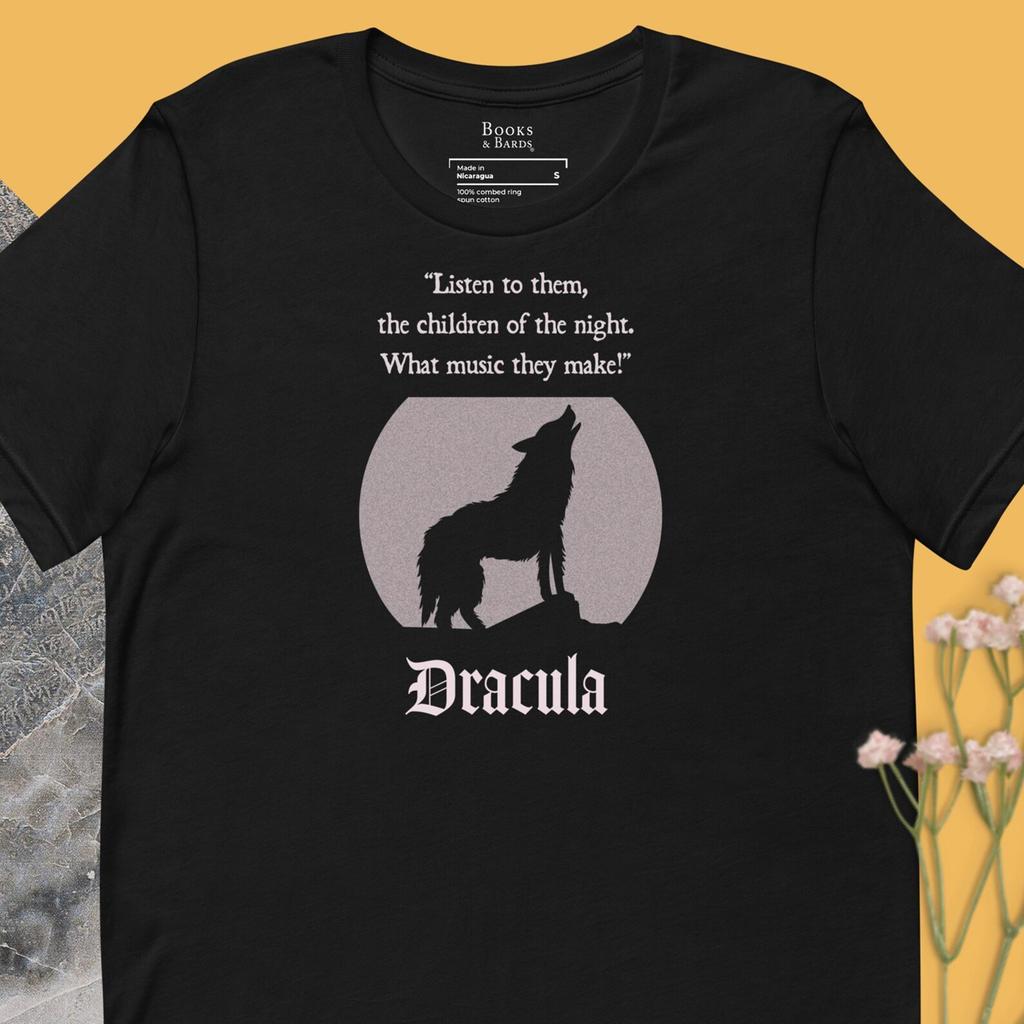 Dracula T-Shirt | Horror Tee | Classic Book | Literary Gift