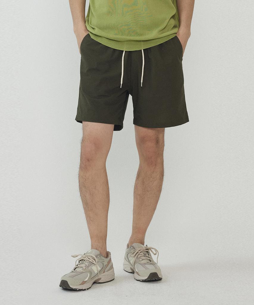 ANALOG MOOD Linen Shorts (Khaki)