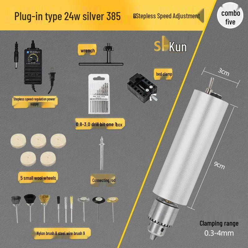 Mini Variable Speed Electric Drill and Grinder for DIY Pearl Hole Punching