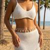 Sexy Double Layer Metal Starfish Shell Waist Chain For Women Rice Beads Ceramic Fish Scallops Belly Chain Vacation Body Jewelry