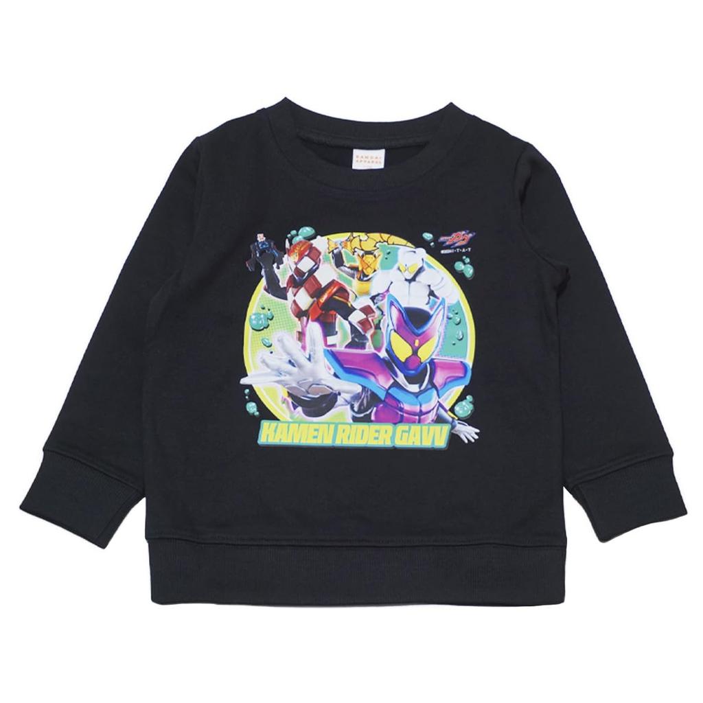 Bandai Classic fq8956 Fall/Winter Kamen Rider Gab Fleece-Lined Long Sleeve Sweatshirt, Boys, Black