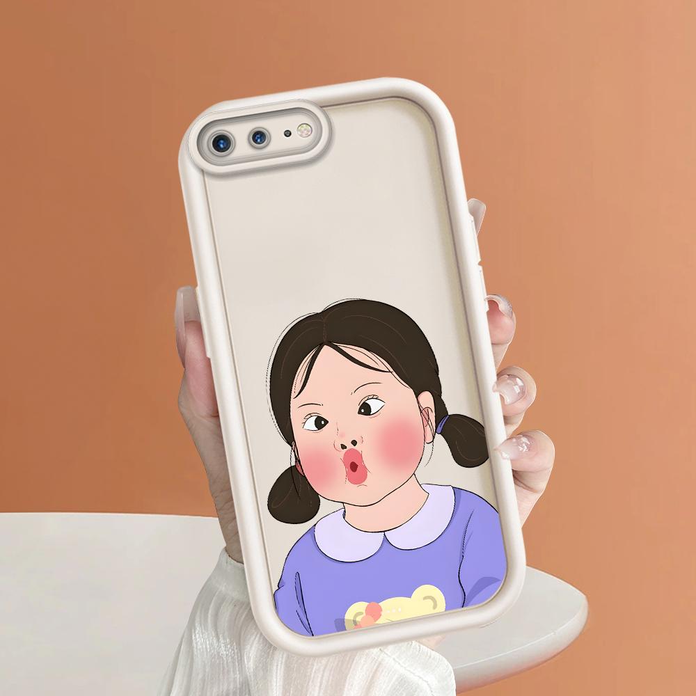 Süßes Mädchenmuster Handyhülle für iPhone Samsung Galaxy Xiaomi Redmi POCO HUAWEI Honor Stoßfest Gummi Weich Flexibel Hülle Gehäuse