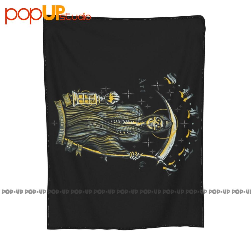 Sullen Momento Mori Mike Strachan Tattoo Artist Grim Reaper Punk Ultra-Soft Blanket Quilt Winter Sofa Cover Bed Covers