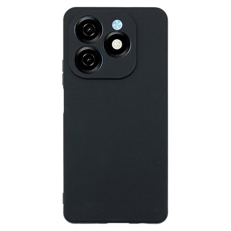 

Для TECNO Spark 20 Матовый чехол Мягкий ТПУ чехол для телефона (Точные вырезы линз) Black