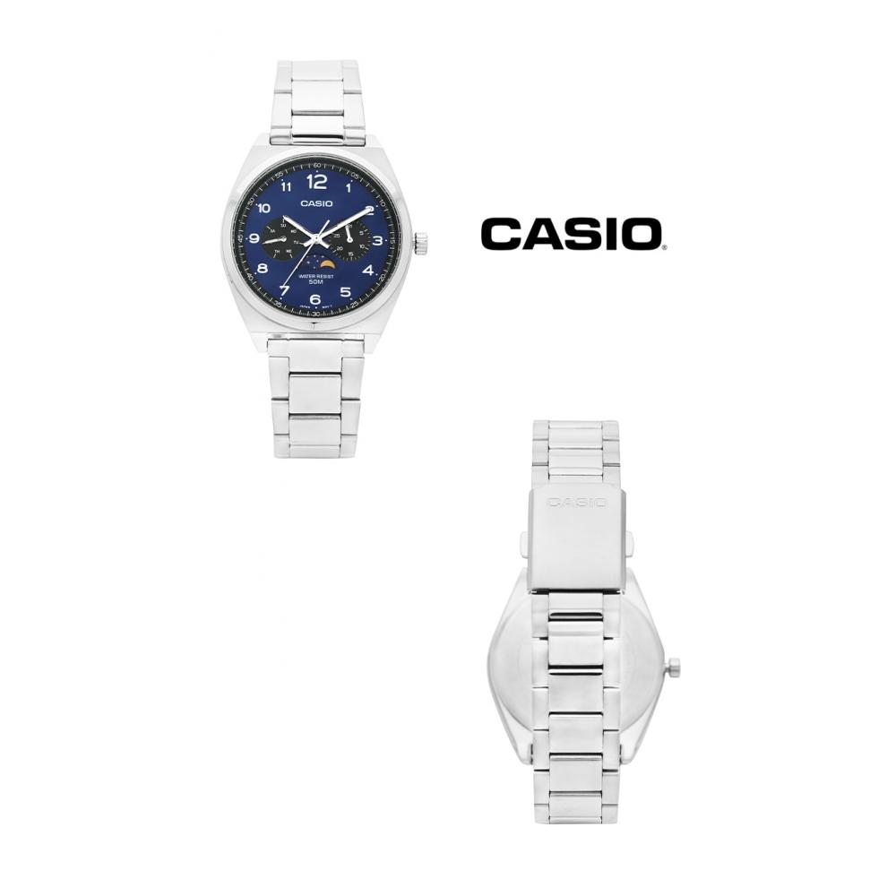 Casio Mtp M300d 2avdf  Mtp M300d 2a  Analog Moon PhaSe Men S Metal Watch