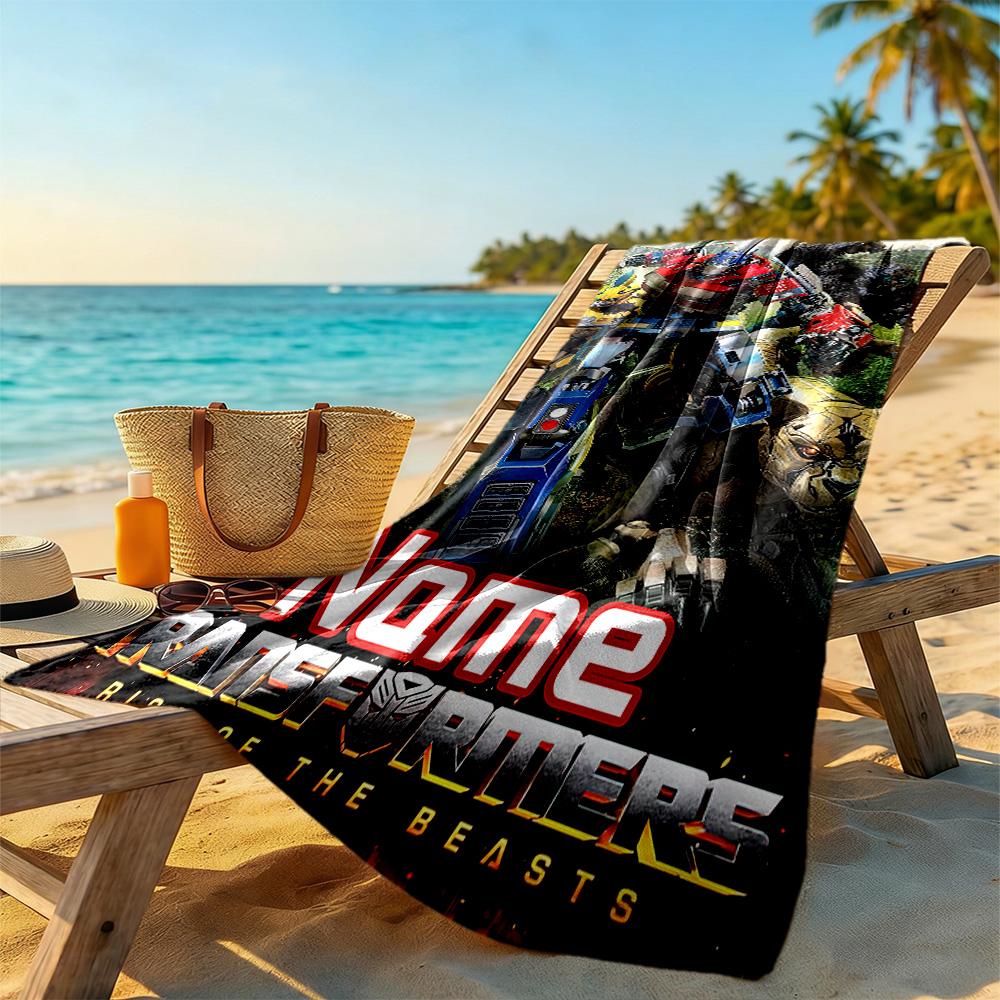 Love Transformers Customized Name Beach Towel Quick-Dry Soft Microfiber Perfect for Traveling Yoga Camping and Swimming