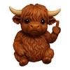 Middle Finger Animal Statue Cartoon Dog Cat Elephant Mouse Highland Cow Frog Turtle Hedgehog Figurine Resin Sculpture Desktop Decoration Ornament