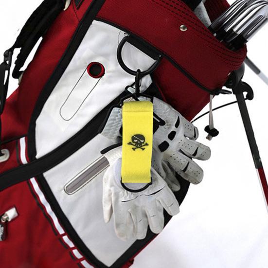 Golf Towel Carabiner Wear Resistant Portable Fine Workmanship Convenient Ultra-light Fix Polyester Golf Towel Carabiner Hook Outdoor Accessories