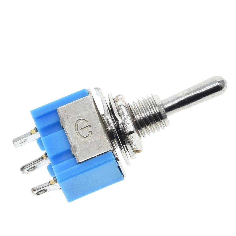 1/5Pcs DIY Toggle Switch ON-OFF-ON / ON-ON 3Pin 3 Position Latching MTS-103 MTS-102 AC 125V/6A 250V/3A Power Button Switch Car