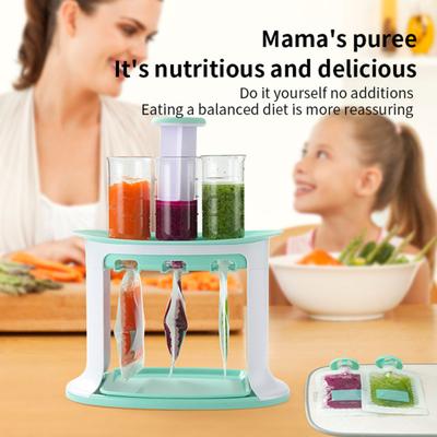 Baby Fruchtkompott Abfüllstation Portionskontrolle Lebensmittelspender Baby Fruchtpüree