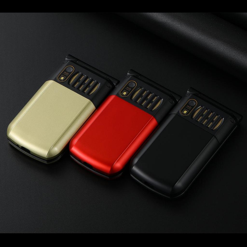 S7A 2G Flip CellPhone 2.4inch HD Dual Screen MTK GSM Dual SIM 8W Camera 1000mAh Mp3 Mp4 Type-C Mobile Phone