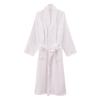 Accappatoio in Cotone Nido d'Ape Lunghezza Totale Stile Kimono Unisex, Spesso Accappatoio Terry da Spa per Casa Hotel & Banya con Tasche