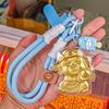 Lucky Cat Gold Pendant & Keychain Charm - God of Wealth Promotion Gift