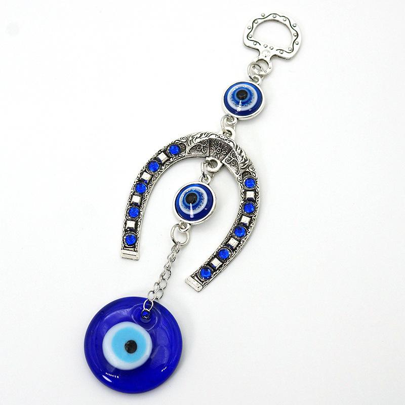 Turkish Blue Eyes Protection Ornament Wind Chimes Evil Eye Pendant Wall Hanging Home Dedroom Decoration Aesthetic Room Decor