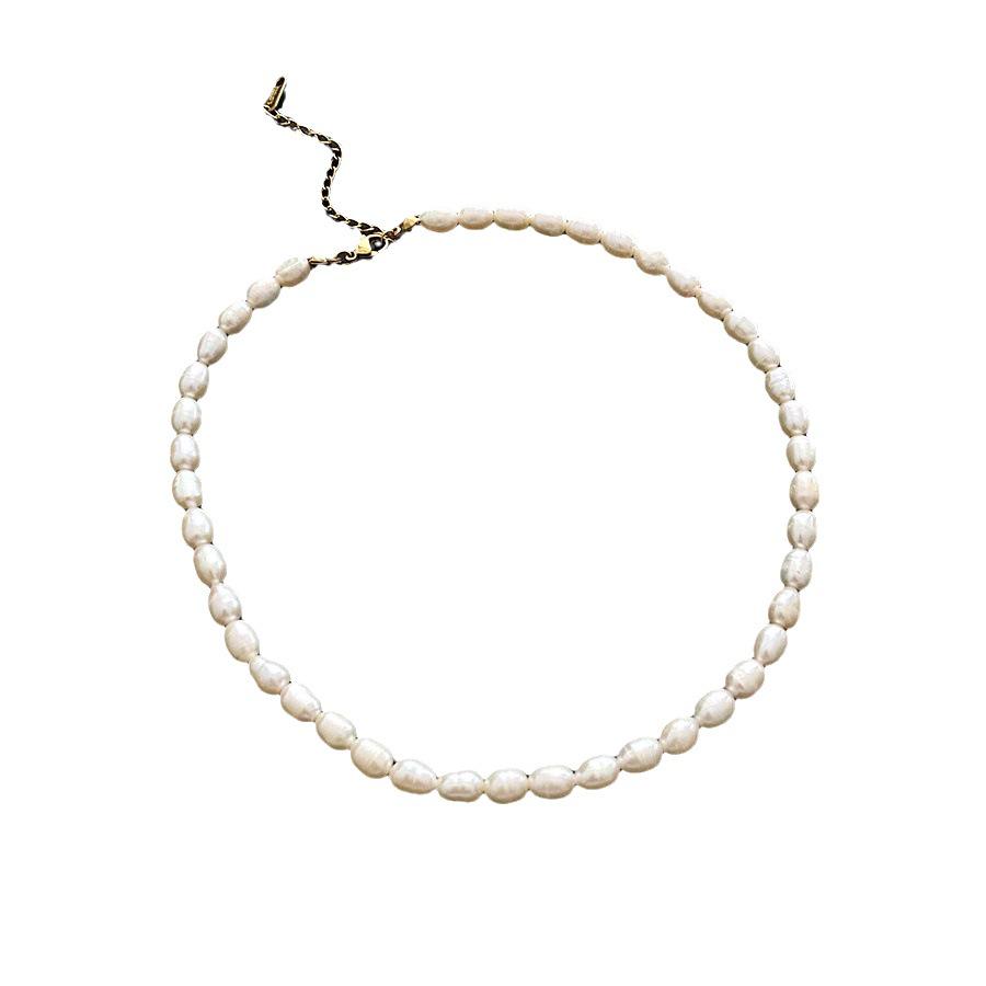 2023 Summer Luxury Freshwater Pearl Clavicle Necklace for Women: Baroque Sweet, Cool Style