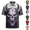 Men's Halloween Print Short Sleeve Casual T-Shirt
