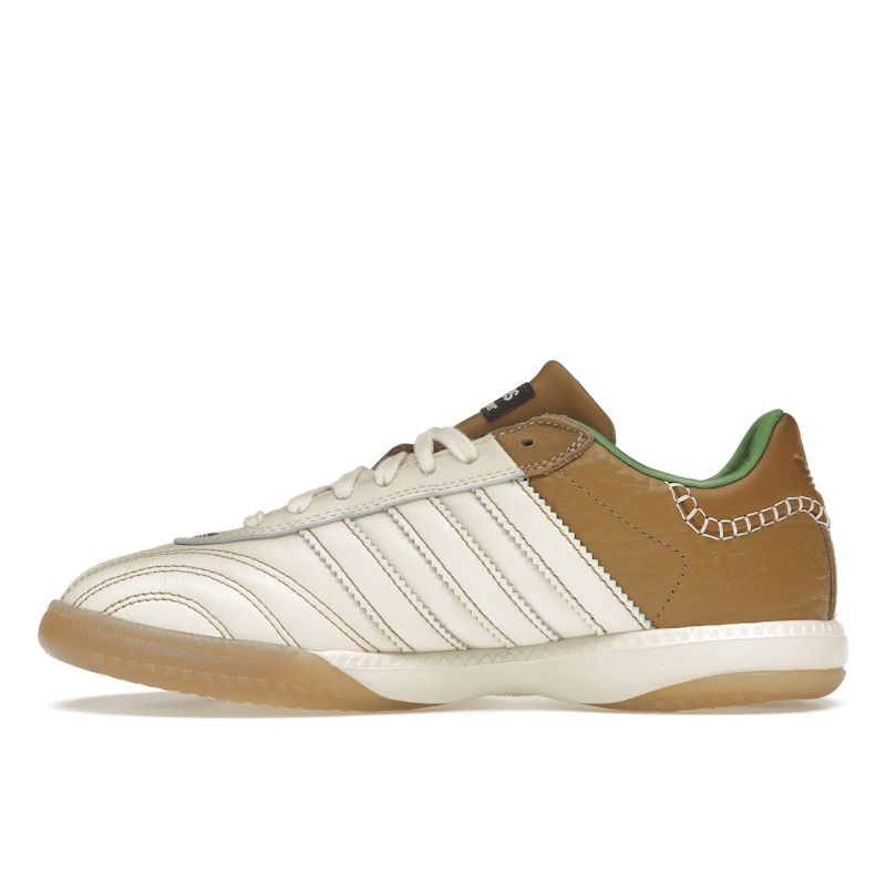 Wales Bonner x adidas Samba Millennium Nappa Pack - Wonder White Brown Unisex Sneakers Creme IF6703