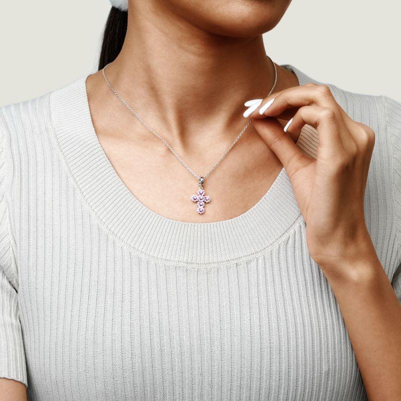 925 Silver Cross Flower Wings Clock Charm Pendant DIY Bracelet Jewelry Gift for Women Men Fashion