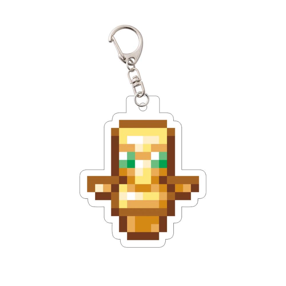 My World Peripherals 10CM Extra Large Minecraft Undead Totem Acrylic Keychain Pendant